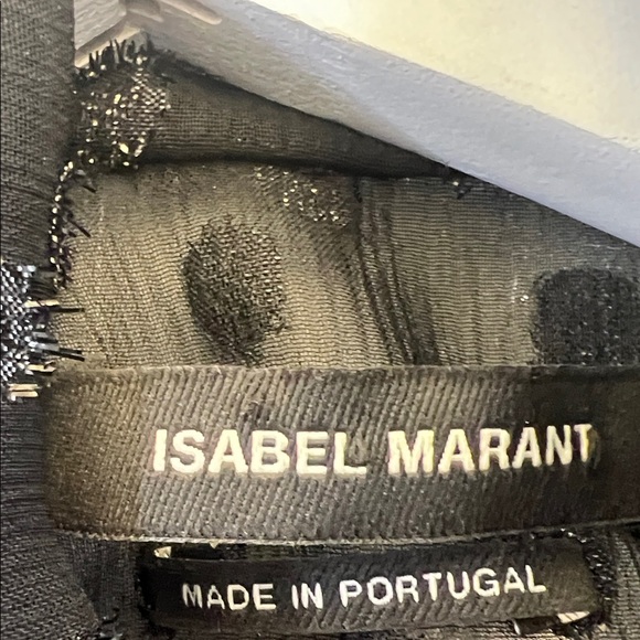 Isabel Marant Sheer Black Ruffled Blouse - Picture 3 of 6